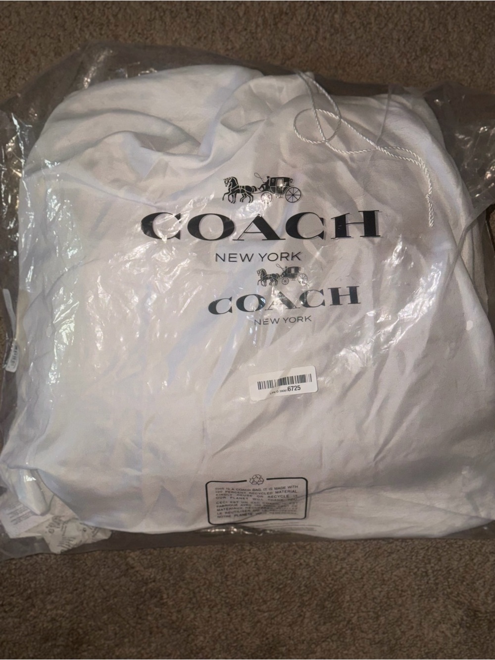 COACH Brooklyn Shoulder Bag 39 in Straw - Picture 3 of 6